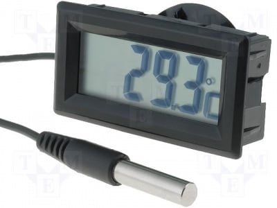 Термометър  MOD-TEMP102B Панелен измервателен уред; Монтажен отвор:25x52mm; -50?70°